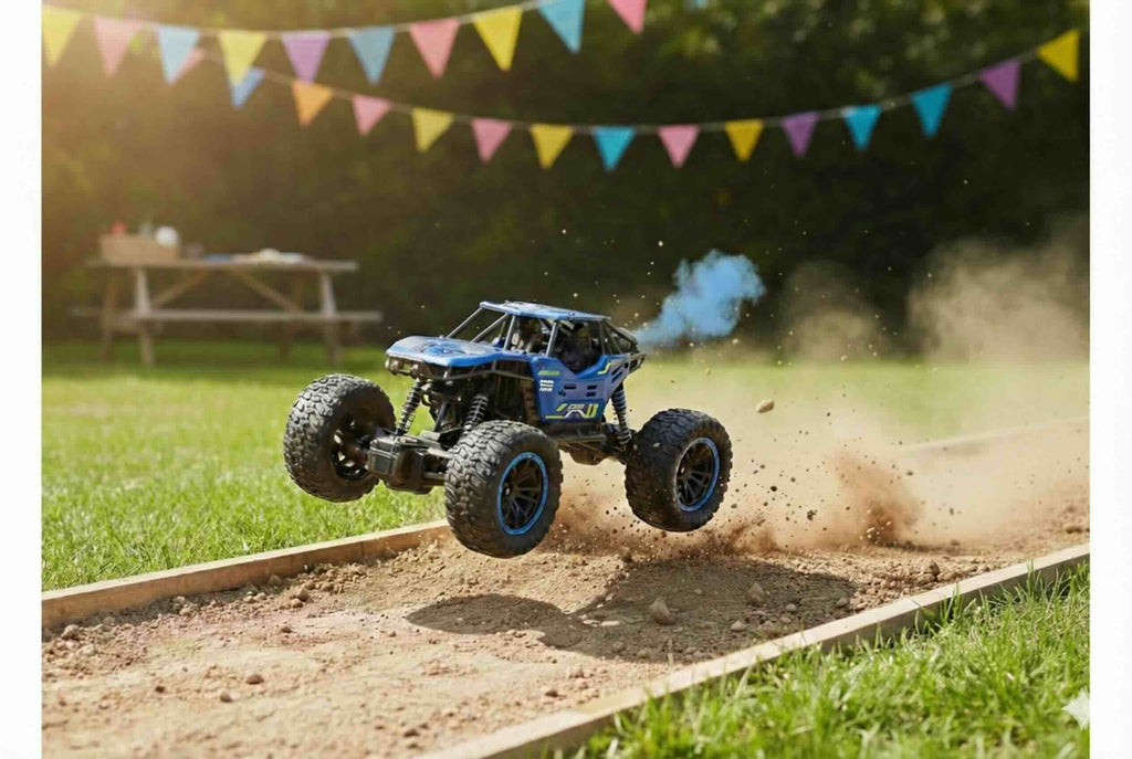 SJ ToyMart Remote Control Car with Mist Smoke Spray Function 2 WD Monster Truck Rock Crawler Climbing RC Toy Vehicle Car