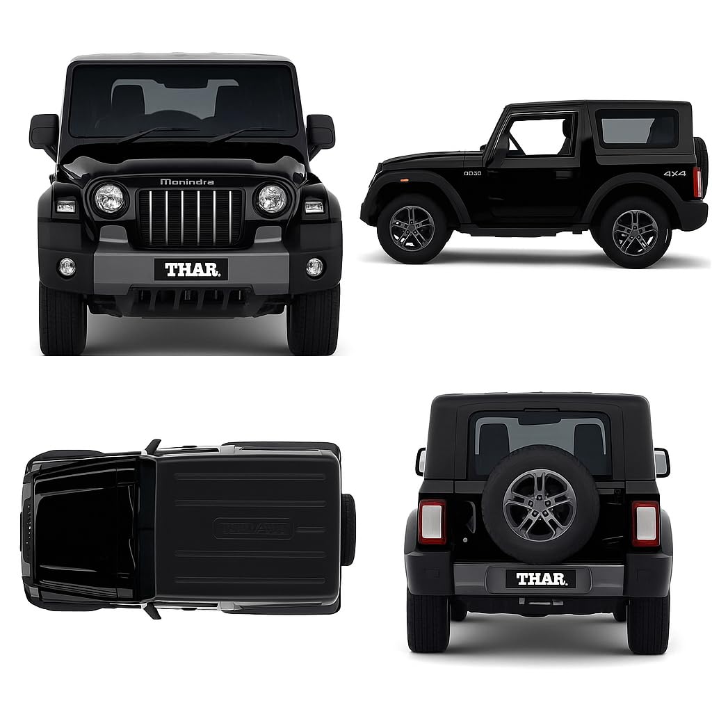 SJ ToyMart Toys Thar Car Toy 4x4 Manidra 1:32 Scale DieCast Metal Pull Back Car