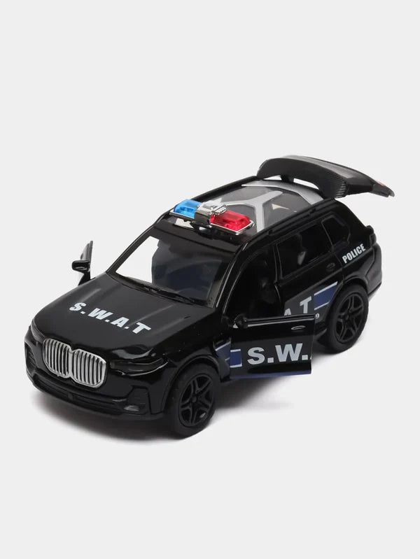 SJ ToyMart 1:32 Police Car BMW Die Cast Vehicles Model Toys