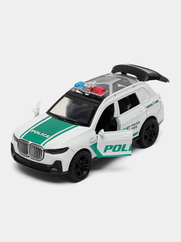 SJ ToyMart 1:32 Police Car BMW Die Cast Vehicles Model Toys