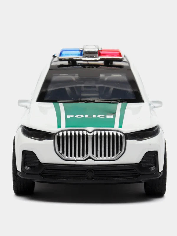 SJ ToyMart 1:32 Police Car BMW Die Cast Vehicles Model Toys
