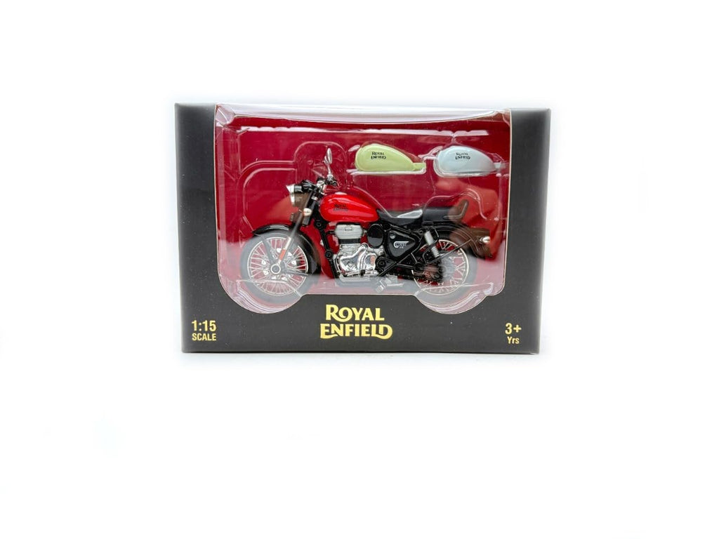 SJ ToyMart Toys Royal Enfield 1:15 Scale Diecast Motorcycle Model Toy