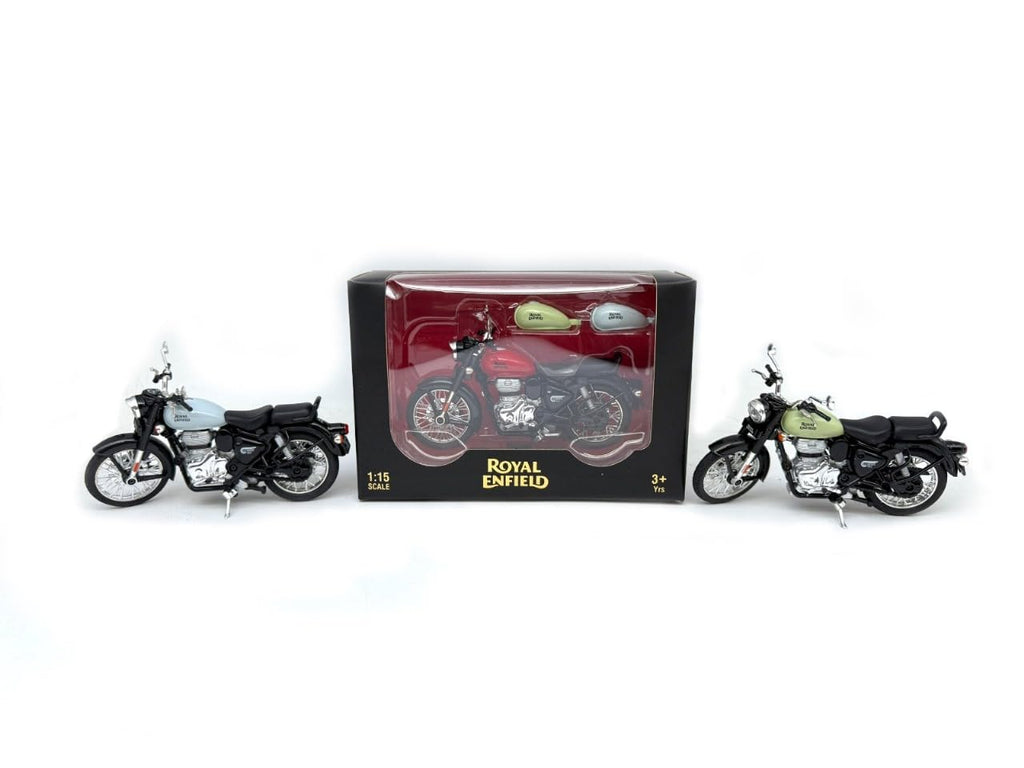 SJ ToyMart Toys Royal Enfield 1:15 Scale Diecast Motorcycle Model Toy