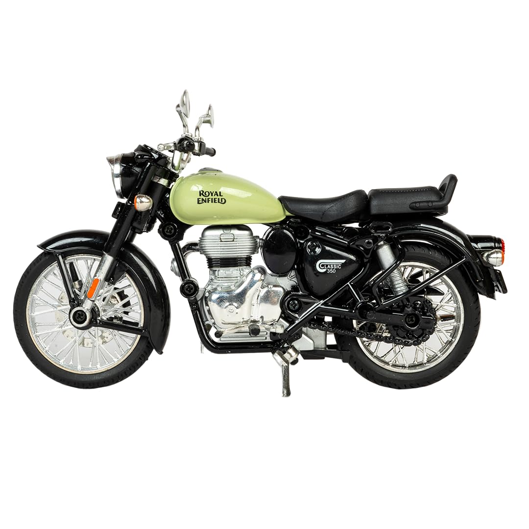 SJ ToyMart Toys Royal Enfield 1:15 Scale Diecast Motorcycle Model Toy